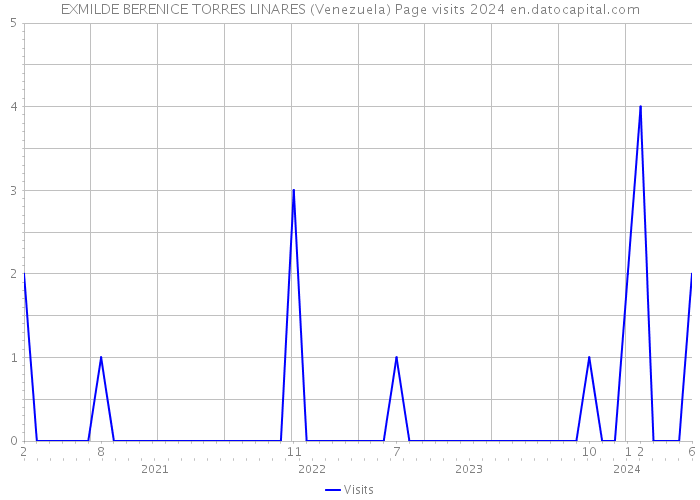 EXMILDE BERENICE TORRES LINARES (Venezuela) Page visits 2024 
