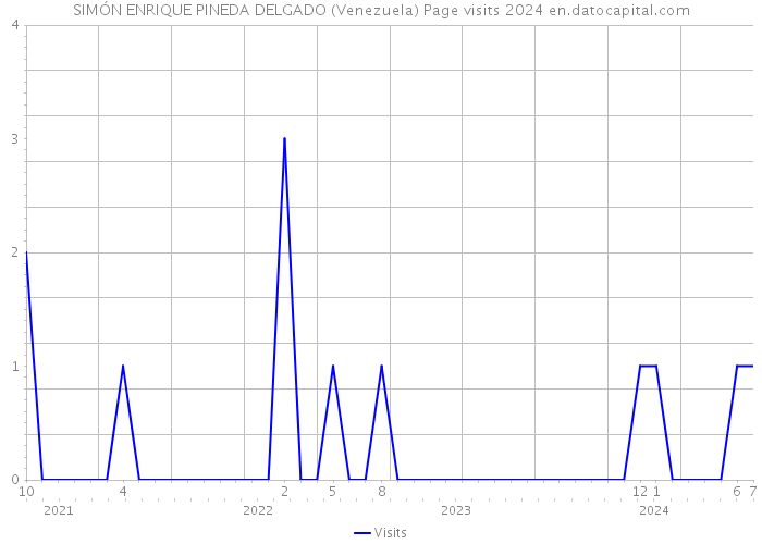 SIMÓN ENRIQUE PINEDA DELGADO (Venezuela) Page visits 2024 
