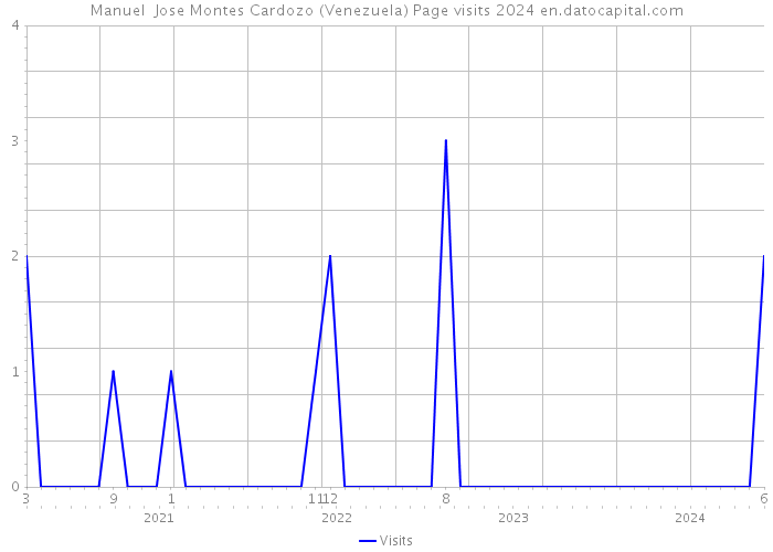 Manuel Jose Montes Cardozo (Venezuela) Page visits 2024 