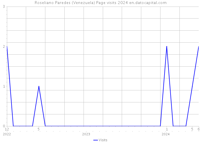 Roseliano Paredes (Venezuela) Page visits 2024 