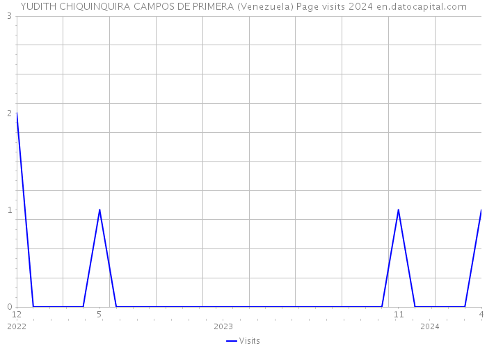 YUDITH CHIQUINQUIRA CAMPOS DE PRIMERA (Venezuela) Page visits 2024 