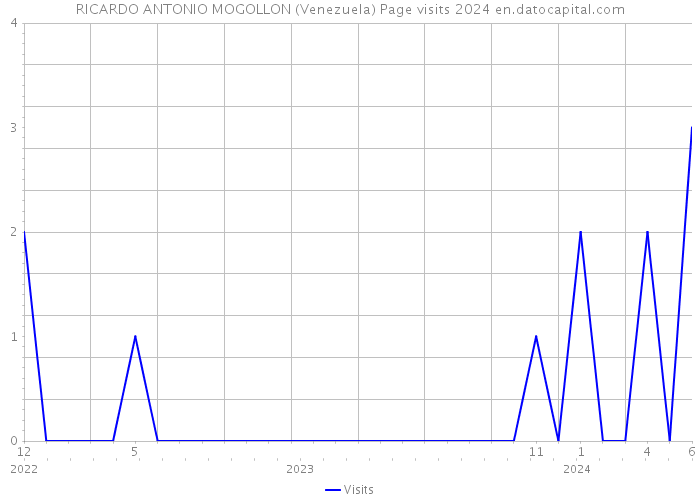 RICARDO ANTONIO MOGOLLON (Venezuela) Page visits 2024 