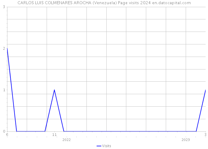 CARLOS LUIS COLMENARES AROCHA (Venezuela) Page visits 2024 