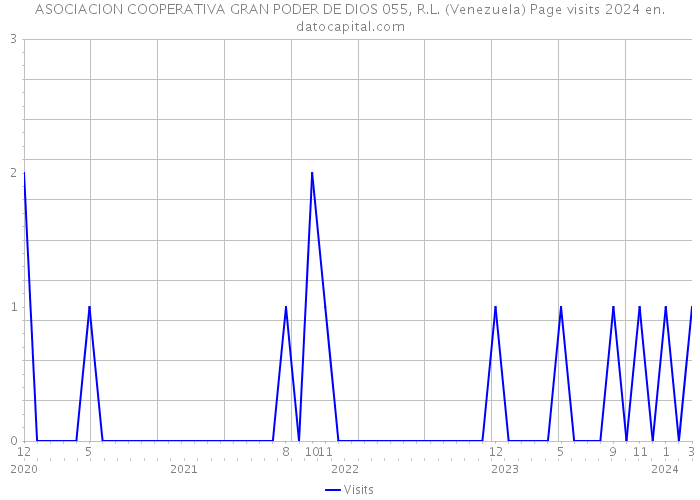 ASOCIACION COOPERATIVA GRAN PODER DE DIOS 055, R.L. (Venezuela) Page visits 2024 