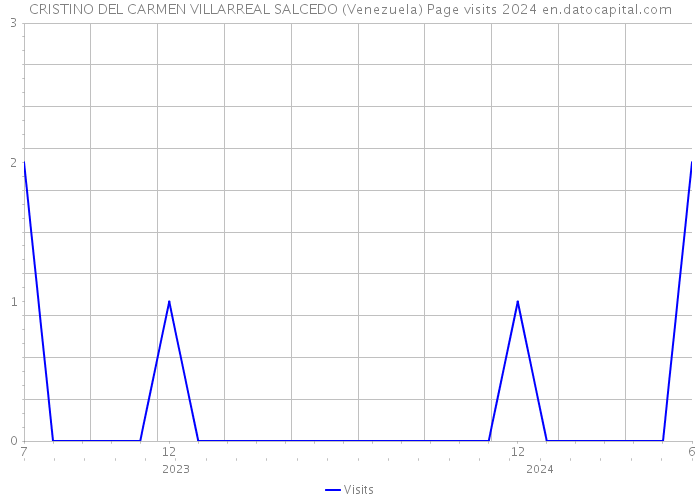 CRISTINO DEL CARMEN VILLARREAL SALCEDO (Venezuela) Page visits 2024 