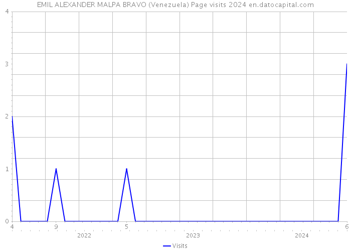 EMIL ALEXANDER MALPA BRAVO (Venezuela) Page visits 2024 