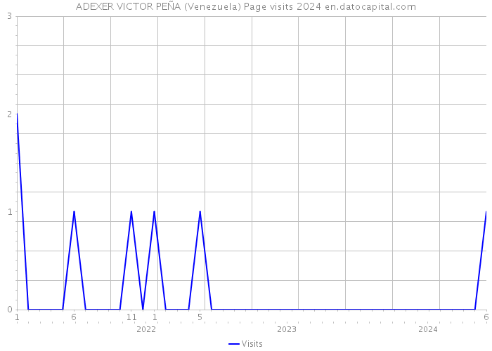 ADEXER VICTOR PEÑA (Venezuela) Page visits 2024 