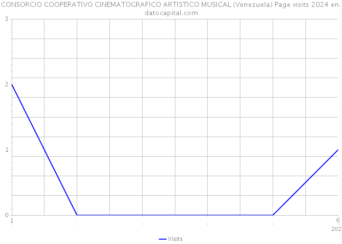 CONSORCIO COOPERATIVO CINEMATOGRAFICO ARTISTICO MUSICAL (Venezuela) Page visits 2024 