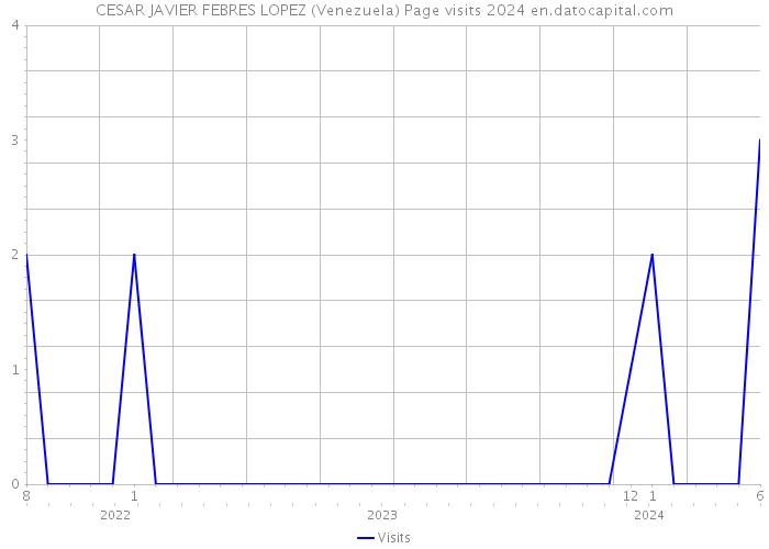 CESAR JAVIER FEBRES LOPEZ (Venezuela) Page visits 2024 
