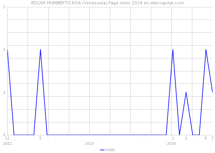 EDGAR HUMBERTO ROA (Venezuela) Page visits 2024 