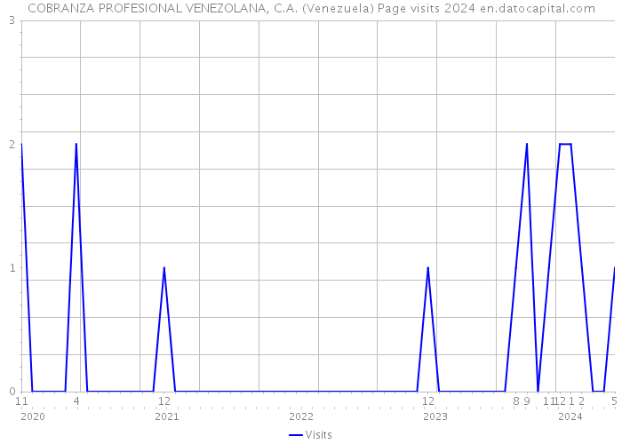 COBRANZA PROFESIONAL VENEZOLANA, C.A. (Venezuela) Page visits 2024 