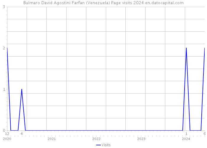 Bulmaro David Agostini Farfan (Venezuela) Page visits 2024 