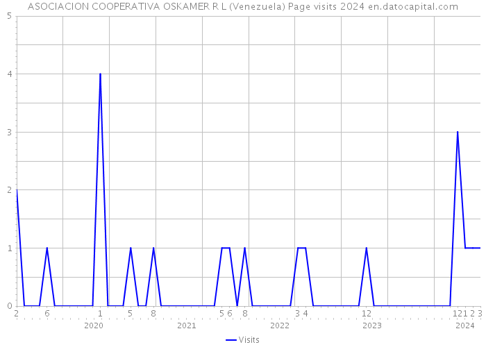 ASOCIACION COOPERATIVA OSKAMER R L (Venezuela) Page visits 2024 