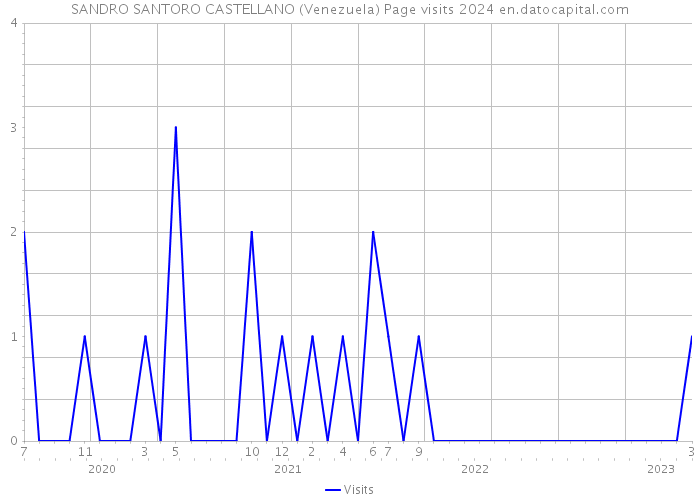 SANDRO SANTORO CASTELLANO (Venezuela) Page visits 2024 