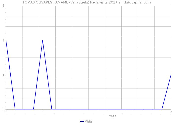 TOMAS OLIVARES TAMAME (Venezuela) Page visits 2024 