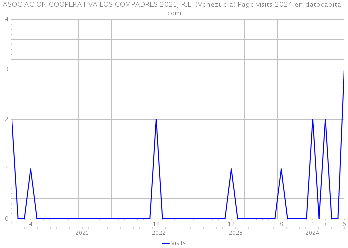 ASOCIACION COOPERATIVA LOS COMPADRES 2021, R.L. (Venezuela) Page visits 2024 