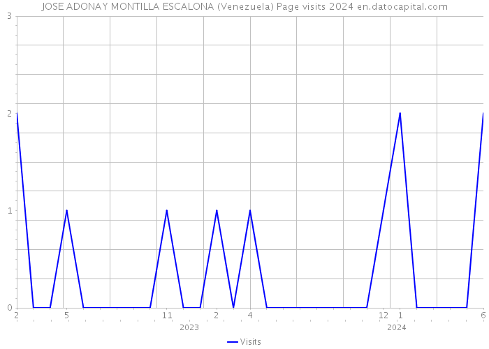 JOSE ADONAY MONTILLA ESCALONA (Venezuela) Page visits 2024 