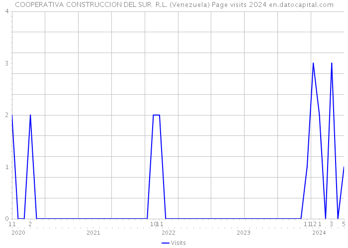 COOPERATIVA CONSTRUCCION DEL SUR R.L. (Venezuela) Page visits 2024 