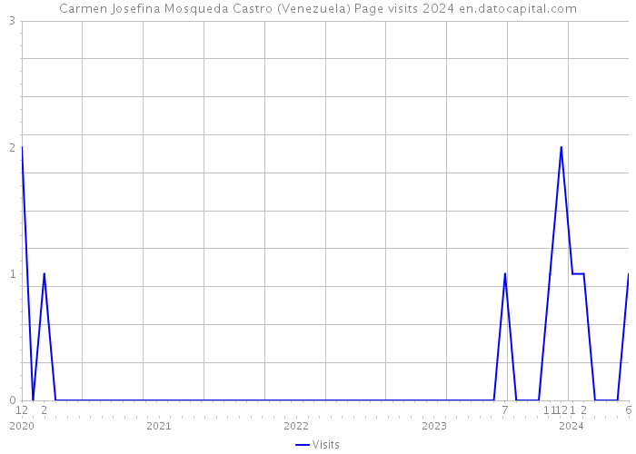 Carmen Josefina Mosqueda Castro (Venezuela) Page visits 2024 