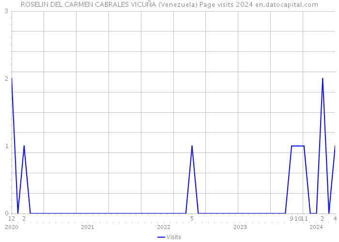 ROSELIN DEL CARMEN CABRALES VICUÑA (Venezuela) Page visits 2024 