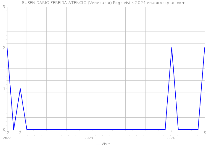 RUBEN DARIO FEREIRA ATENCIO (Venezuela) Page visits 2024 