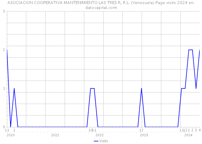 ASOCIACION COOPERATIVA MANTENIMIENTO LAS TRES R, R.L. (Venezuela) Page visits 2024 