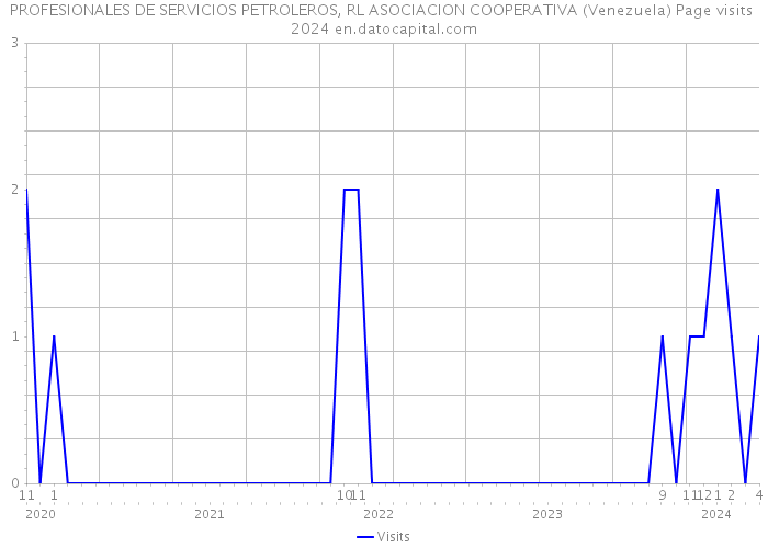 PROFESIONALES DE SERVICIOS PETROLEROS, RL ASOCIACION COOPERATIVA (Venezuela) Page visits 2024 
