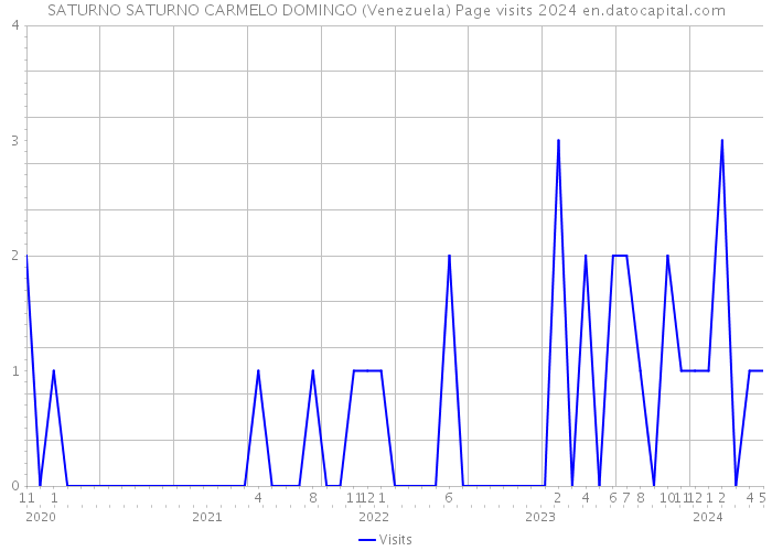 SATURNO SATURNO CARMELO DOMINGO (Venezuela) Page visits 2024 
