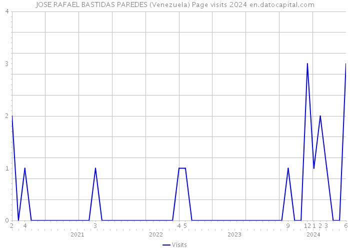 JOSE RAFAEL BASTIDAS PAREDES (Venezuela) Page visits 2024 