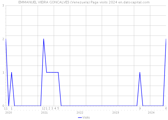 EMMANUEL VIEIRA GONCALVES (Venezuela) Page visits 2024 