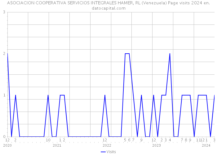 ASOCIACION COOPERATIVA SERVICIOS INTEGRALES HAMER, RL (Venezuela) Page visits 2024 