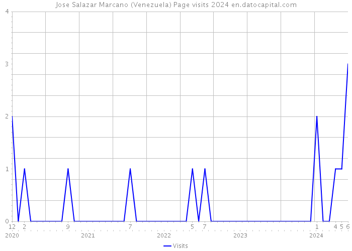 Jose Salazar Marcano (Venezuela) Page visits 2024 