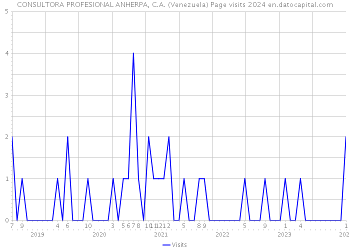 CONSULTORA PROFESIONAL ANHERPA, C.A. (Venezuela) Page visits 2024 