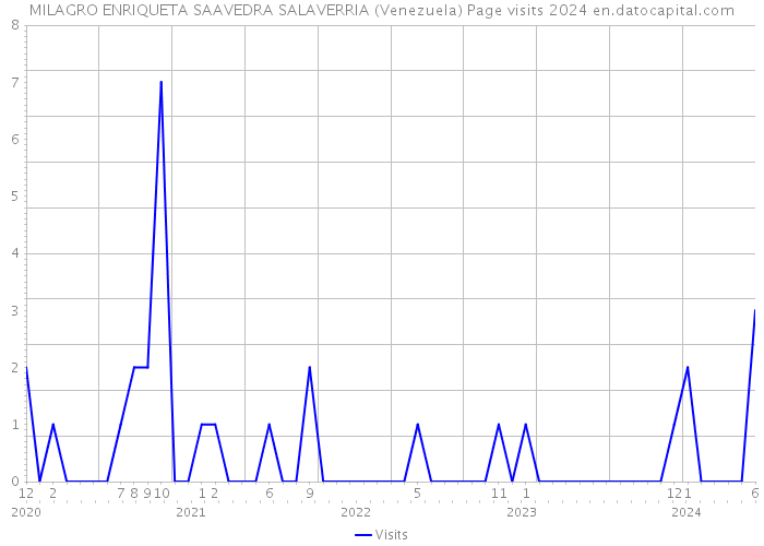MILAGRO ENRIQUETA SAAVEDRA SALAVERRIA (Venezuela) Page visits 2024 