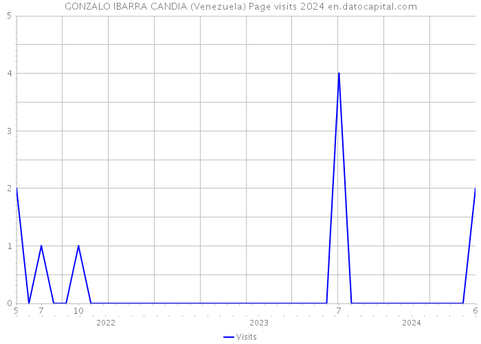 GONZALO IBARRA CANDIA (Venezuela) Page visits 2024 