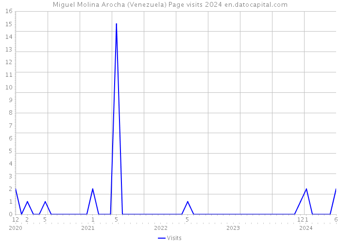Miguel Molina Arocha (Venezuela) Page visits 2024 