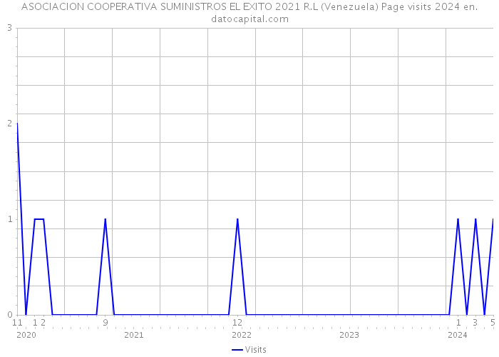 ASOCIACION COOPERATIVA SUMINISTROS EL EXITO 2021 R.L (Venezuela) Page visits 2024 