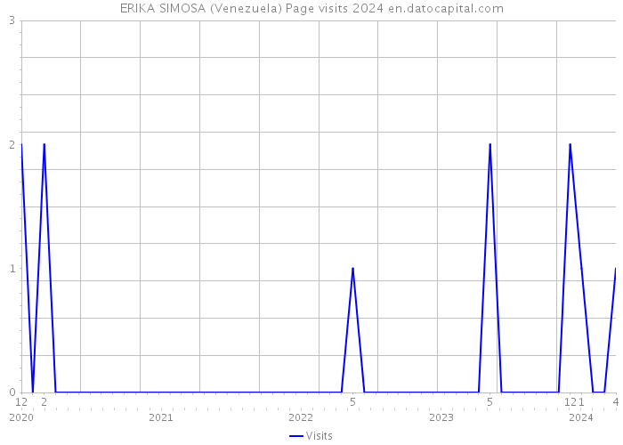 ERIKA SIMOSA (Venezuela) Page visits 2024 