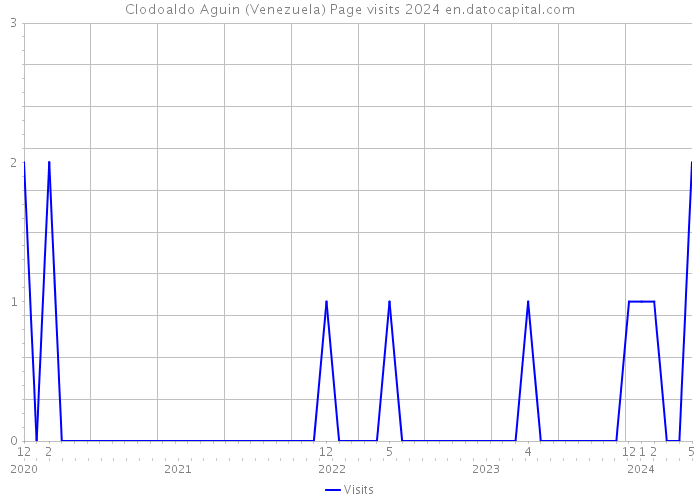 Clodoaldo Aguin (Venezuela) Page visits 2024 
