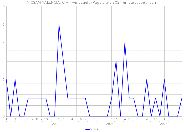 VICSAM VALENCIA, C.A. (Venezuela) Page visits 2024 
