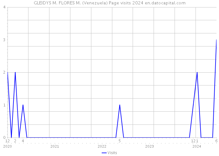 GLEIDYS M. FLORES M. (Venezuela) Page visits 2024 