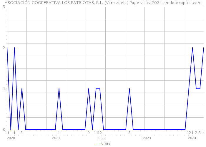 ASOCIACIÓN COOPERATIVA LOS PATRIOTAS, R.L. (Venezuela) Page visits 2024 