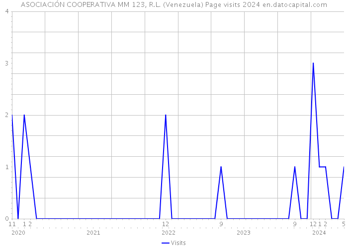 ASOCIACIÓN COOPERATIVA MM 123, R.L. (Venezuela) Page visits 2024 