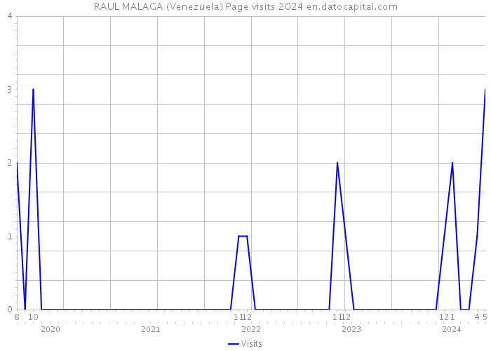 RAUL MALAGA (Venezuela) Page visits 2024 