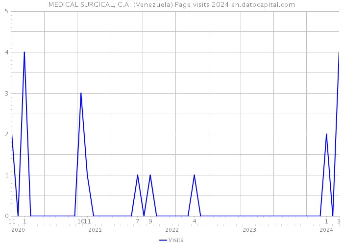 MEDICAL SURGICAL, C.A. (Venezuela) Page visits 2024 
