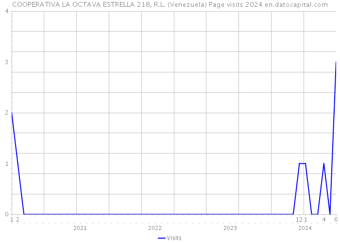 COOPERATIVA LA OCTAVA ESTRELLA 218, R.L. (Venezuela) Page visits 2024 