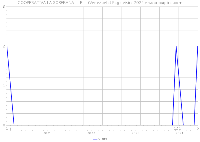 COOPERATIVA LA SOBERANA II, R.L. (Venezuela) Page visits 2024 