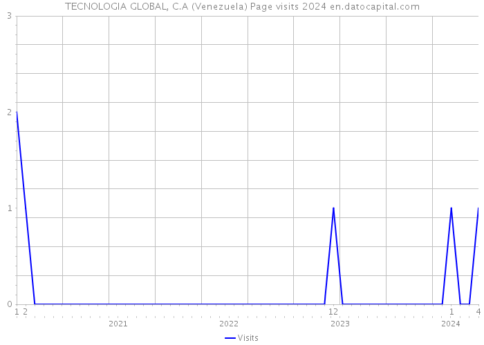 TECNOLOGIA GLOBAL, C.A (Venezuela) Page visits 2024 