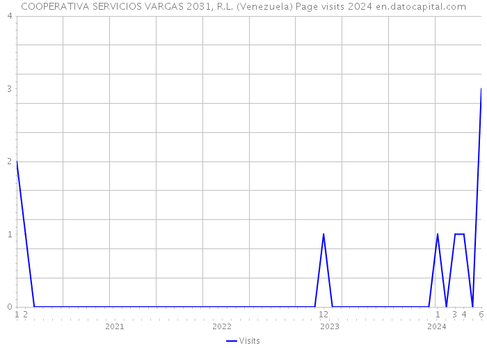 COOPERATIVA SERVICIOS VARGAS 2031, R.L. (Venezuela) Page visits 2024 