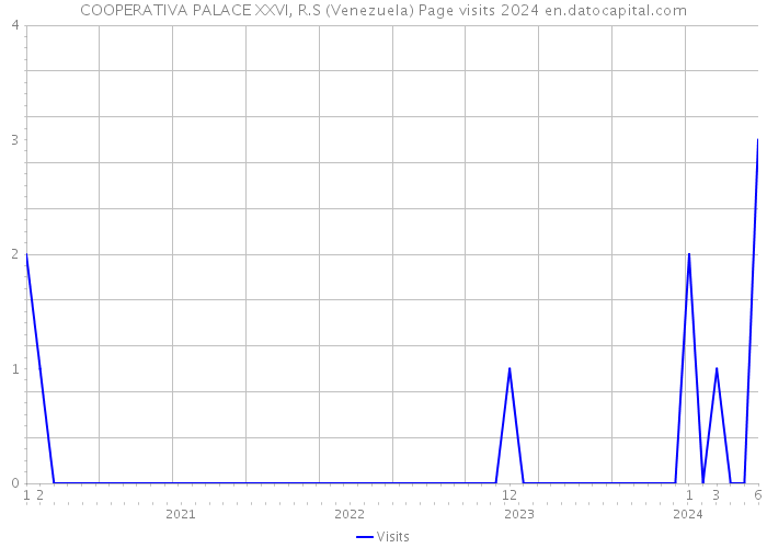 COOPERATIVA PALACE XXVI, R.S (Venezuela) Page visits 2024 